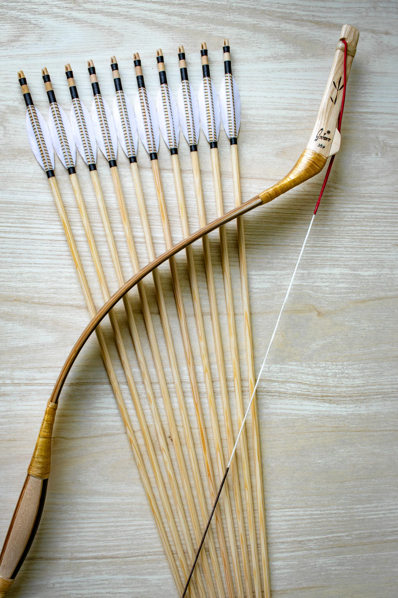 custom wooden arrows with self nocks